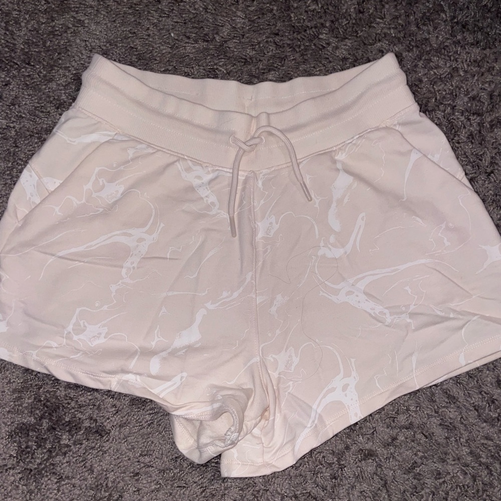 brand new small all in motion crème athletic shorts.